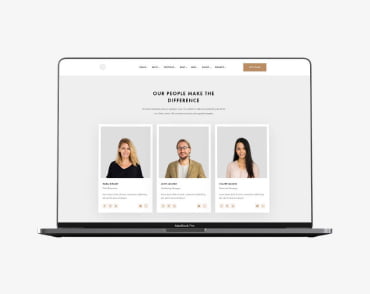 Website with employees